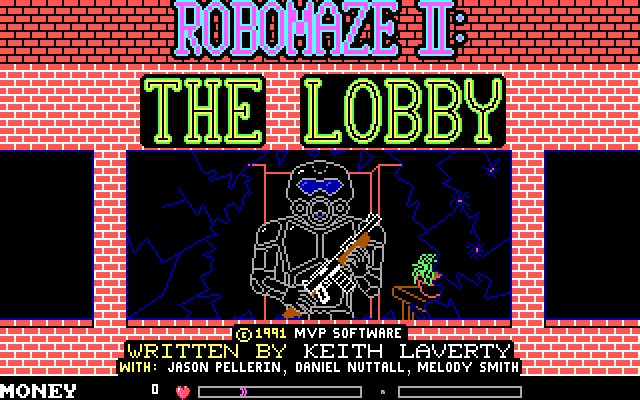 Title screen from Robomaze II