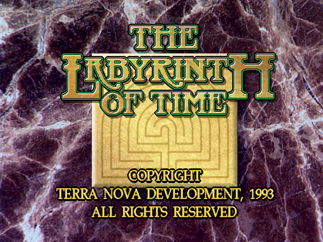 Title screen from The Labyrinth of Time