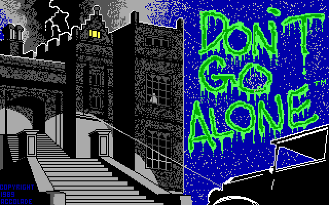 Title screen from Don't Go Alone