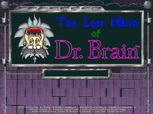 Title screen from The Lost Mind of Dr. Brain