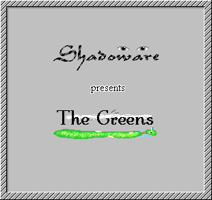 Title screen from The Greens