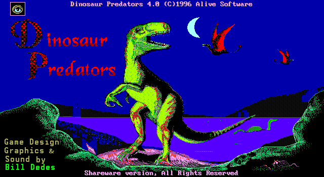 Title screen from Dinosaur Predators