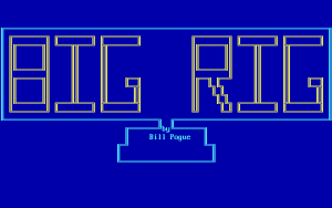 Title screen from Big Rig