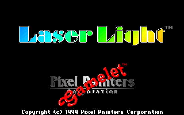 Title screen from Laser Light