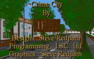Title screen from Crime City