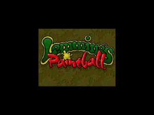 Title screen from Lemmings Paintball