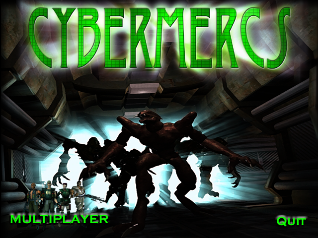 Title screen from Cybermercs