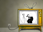 Screenshot from Laurie Anderson's Puppet Motel