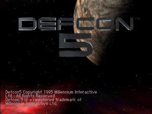 Title screen from Defcon 5