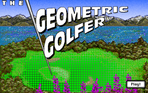 Title screen from The Geometric Golfer