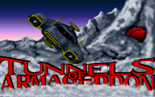 Title screen from Tunnels of Armageddon