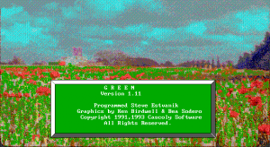 Title screen from Green