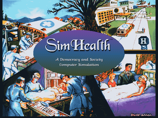 Title screen from SimHealth