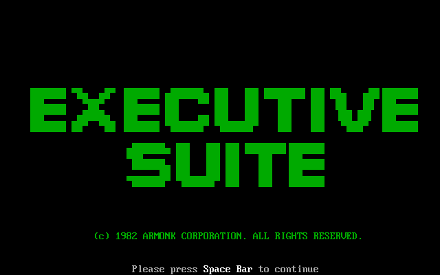 Title screen from Executive Suite