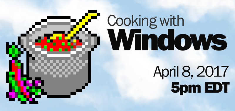 Cooking with Windows banner