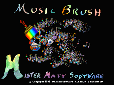 Title screen from Music Brush