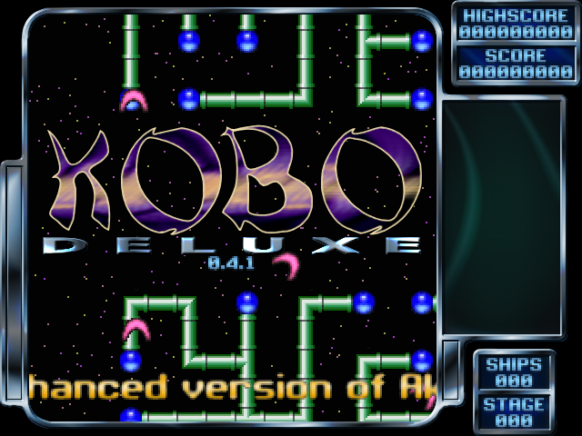 Title screen from Kobo Deluxe