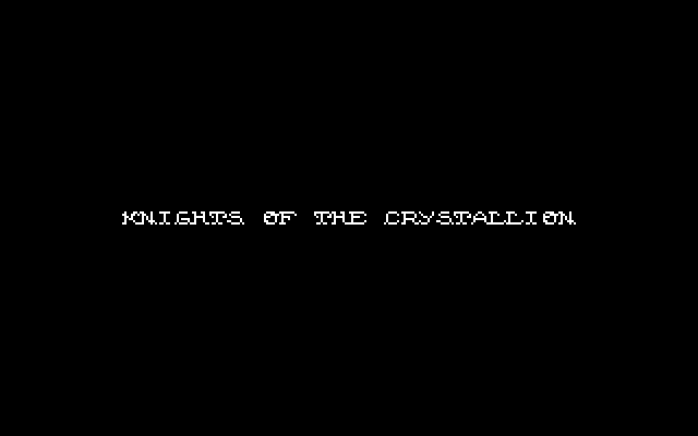 Title screen from Knights of the Crystallion
