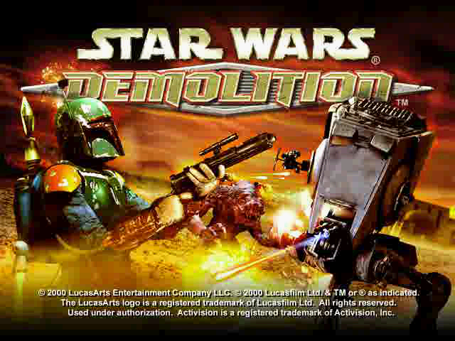 Title screen from Star Wars: Demolition