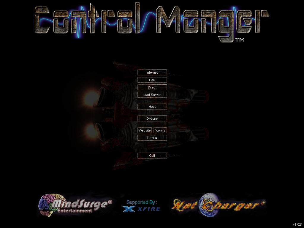 Title screen from Control Monger