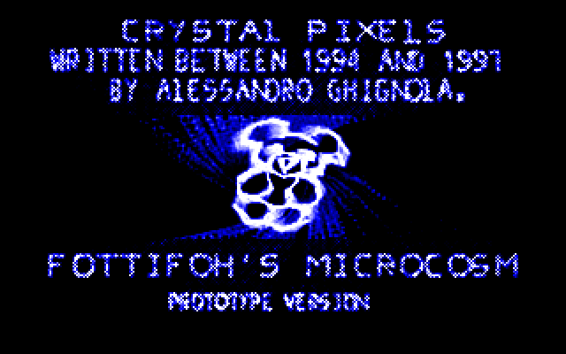 Title screen from Crystal Pixels