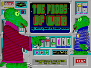 Title screen from The Frogs Of War