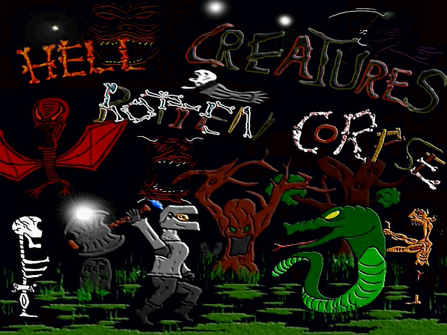 Title screen from Hell Creatures Rotten Corpse