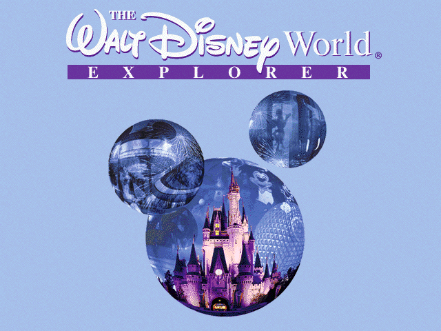 Title screen from The Walt Disney World Explorer CD-ROM