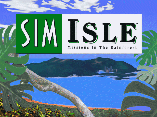Title screen from SimIsle: Missions In The Rainforest