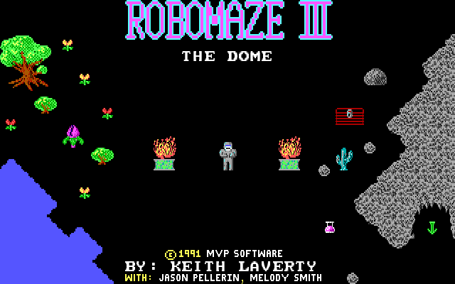 Title screen from Robomaze III