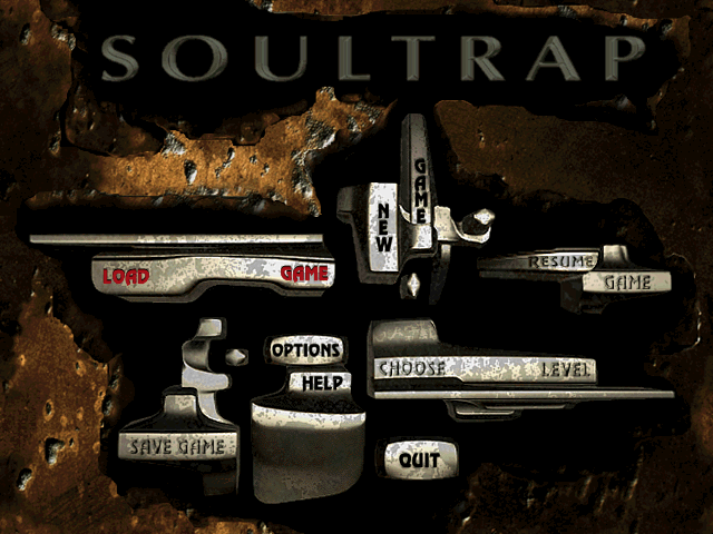 Menu screen from SoulTrap