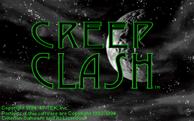 Title screen from Creep Clash