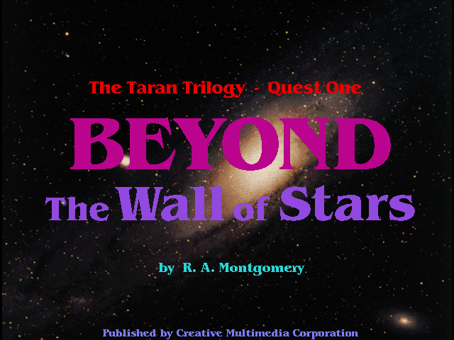 Title screen from Beyond the Wall of Stars