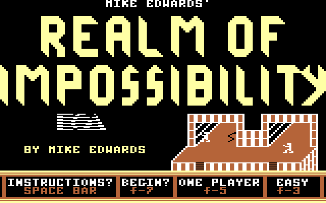 Title screen from Realm of Impossibility