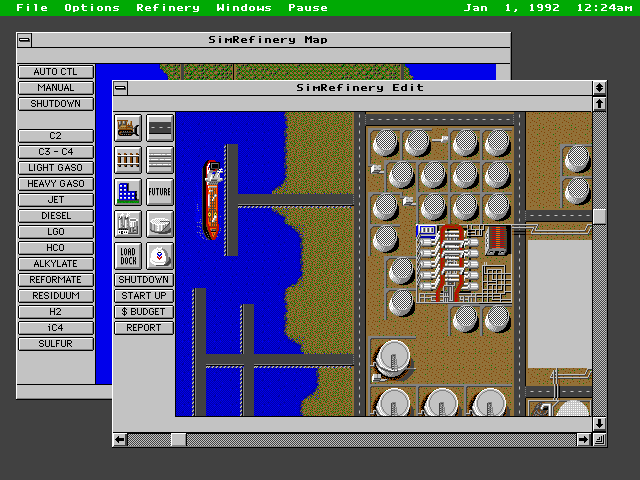 Screenshot from SimRefinery