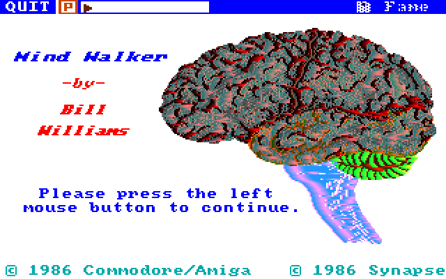 Title screen from Mind Walker