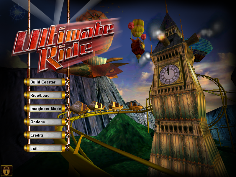 Title screen from Ultimate Ride