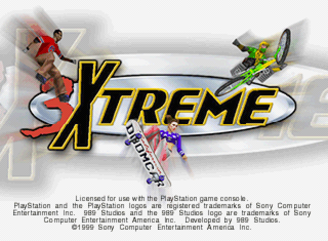 Title screen from 3xtreme